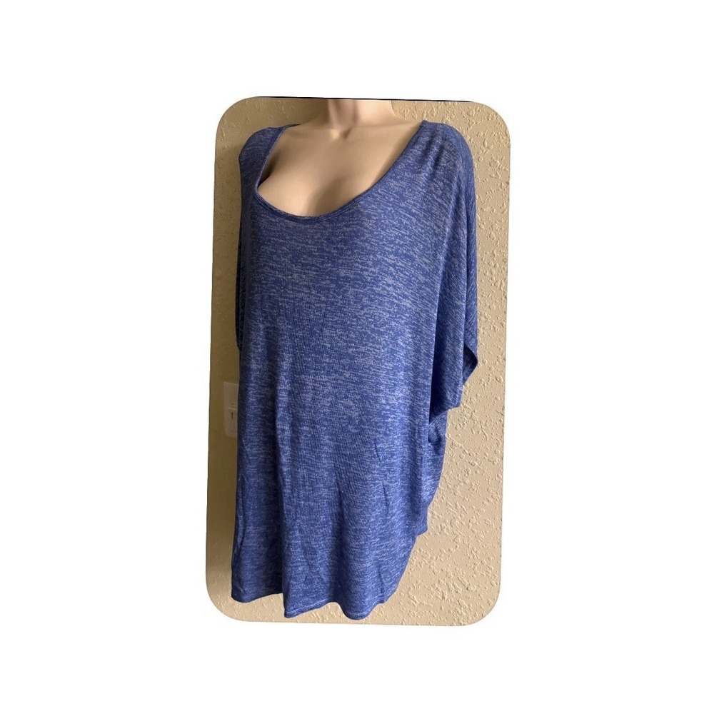New Size 22/24 Lane Bryant Blue Short Sleeve Top #781*8 (JFT)